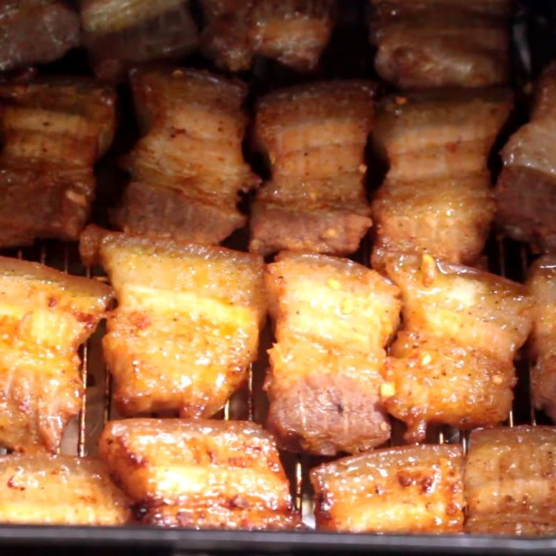 Bước 4 Thành phẩm Nướng thịt ba chỉ bằng nồi chiên không dầu