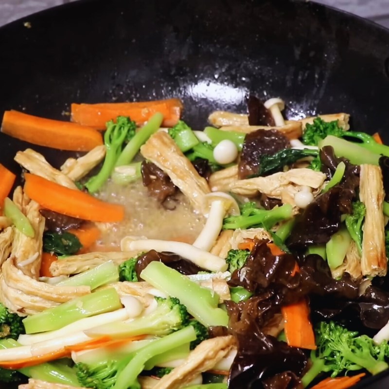 Bước 6 Thành phẩm Váng đậu xào