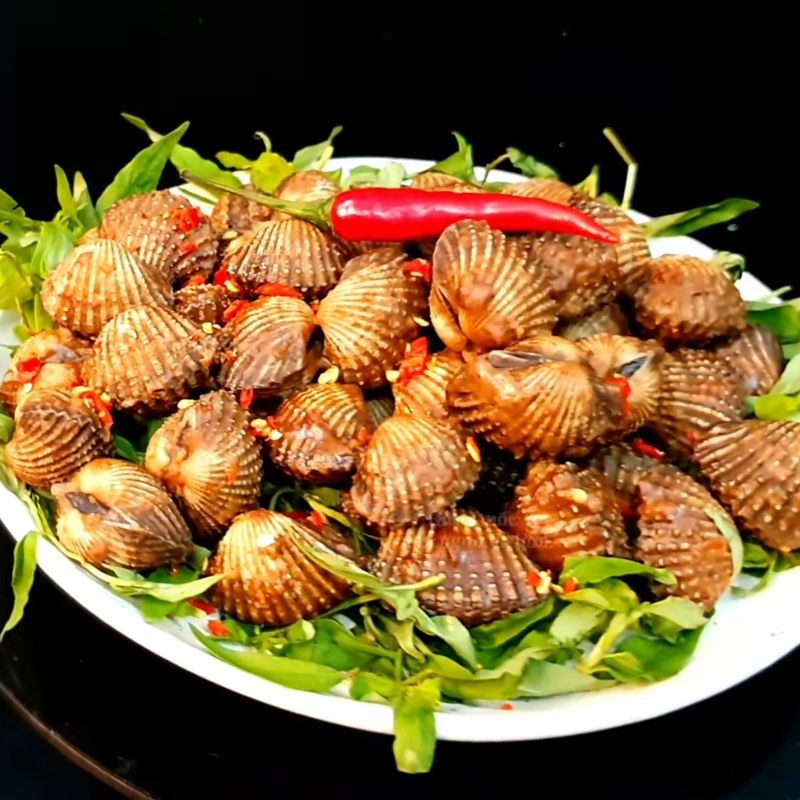 Bước 6 Thành phẩm Sò huyết rang muối ớt