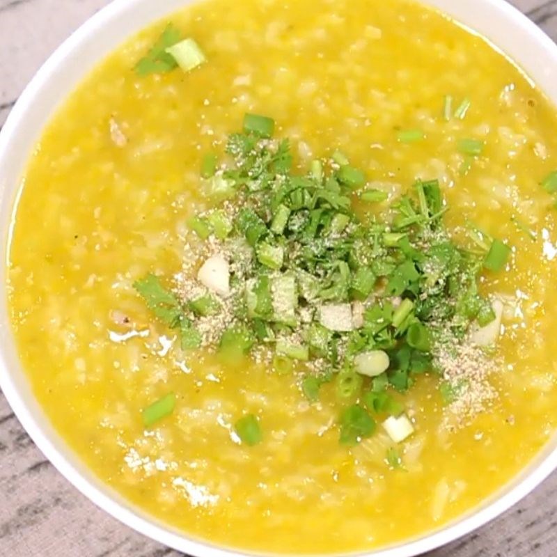 Bước 5 Thành phẩm Cháo bí đỏ thịt bằm