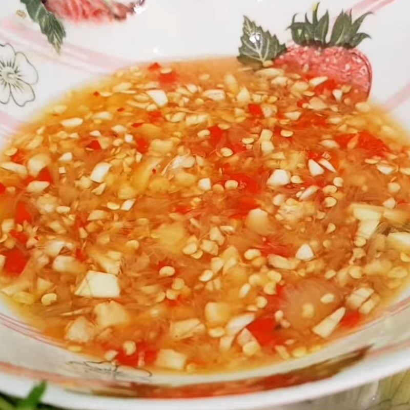 Bước 4 Thành phẩm Nước mắm chấm gỏi cuốn