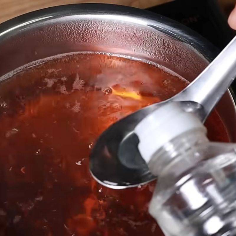 Bước 3 Thêm gia vị và khóm tạo hương vị truyền thống Nước mắm bánh cuốn miền Nam