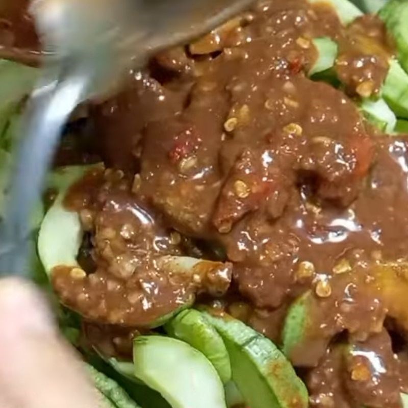 Bước 4 Trộn mắm dưa gang công thức 1 (Mặn với mắm nêm) Mắm dưa gang