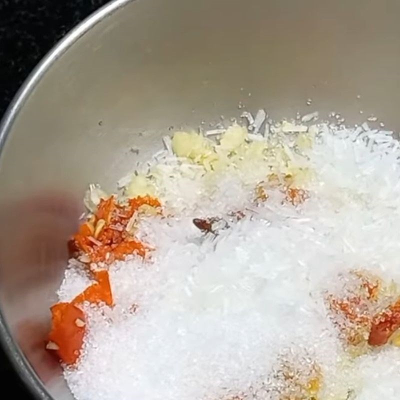 Bước 4 Trộn mắm dưa gang công thức 1 (Mặn với mắm nêm) Mắm dưa gang