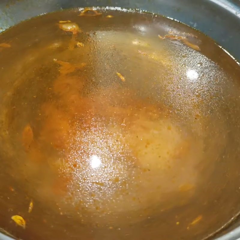 Bước 2 Viên thịt và chuẩn bị nước canh rau ngải cứu Canh ngải cứu