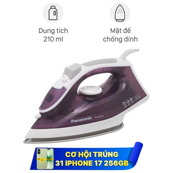 Bàn ủi hơi nước Panasonic NI-M300TVRA 1800W