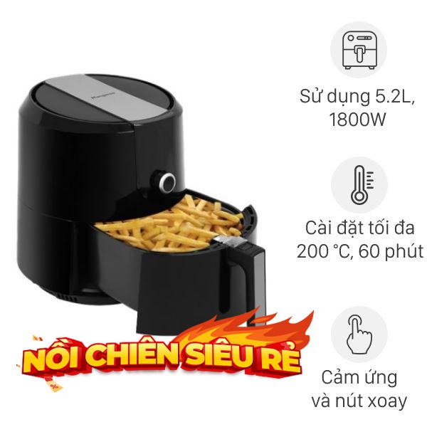 Nồi chiên không dầu Kangaroo KG55AF1A 5.2 lít