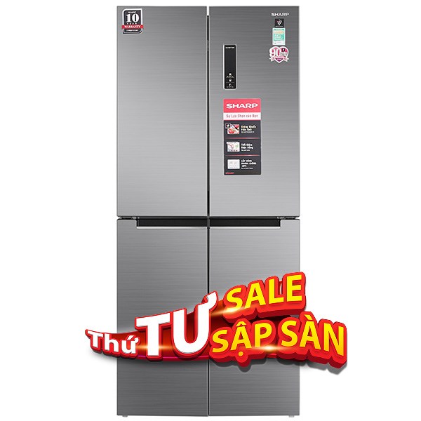 Tủ lạnh Sharp Inverter 401 lít Multi Door SJ-FXP480V-SL