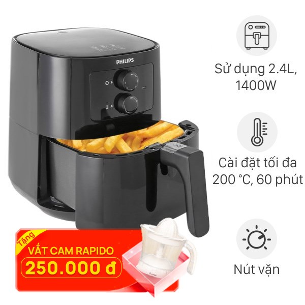 Nồi chiên không dầu Philips HD9200/90 4.1 lít