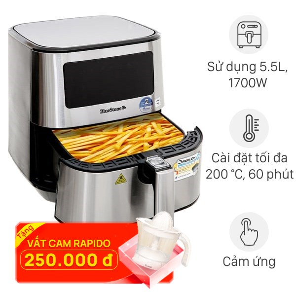 Nồi chiên không dầu BlueStone AFB-5878 5.5 lít