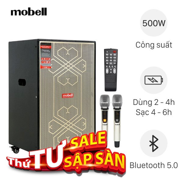 Loa kéo karaoke Mobell MK-6080 500W