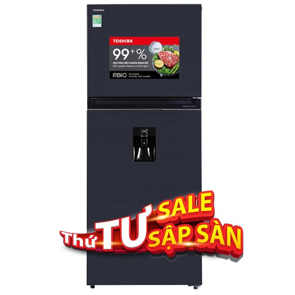 Tủ lạnh Toshiba Inverter 407 lít GR-RT535WE-PMV(06)-MG