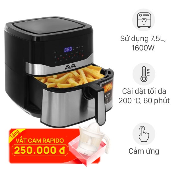 Nồi chiên không dầu AVA KDF-593D 7.5 lít