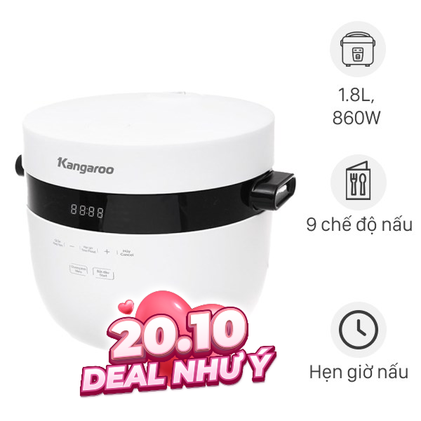 Nồi cơm điện tử Kangaroo 1.8 lít KG18DR9