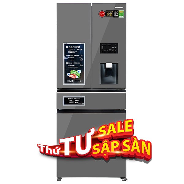 Tủ lạnh Panasonic Inverter 540 lít Multi Door PRIME  Edition NR-YW590YMMV