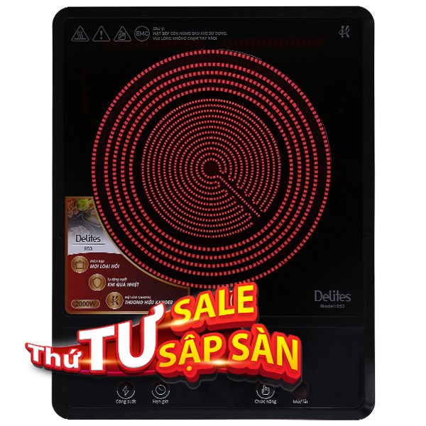 Bếp hồng ngoại Delites 853
