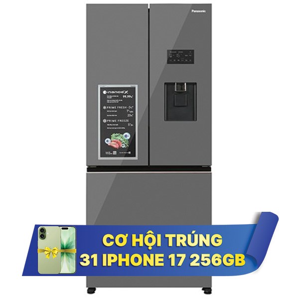 Panasonic Inverter 495 lít PRIME+ Edition NR-CW530XMMV