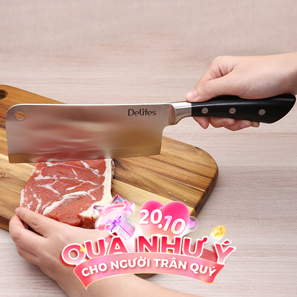 Dao chặt inox Delites LK-2102