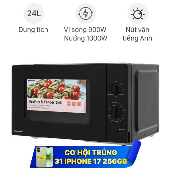 Lò vi sóng có nướng Panasonic NN-GM34NBYUE 24 lít