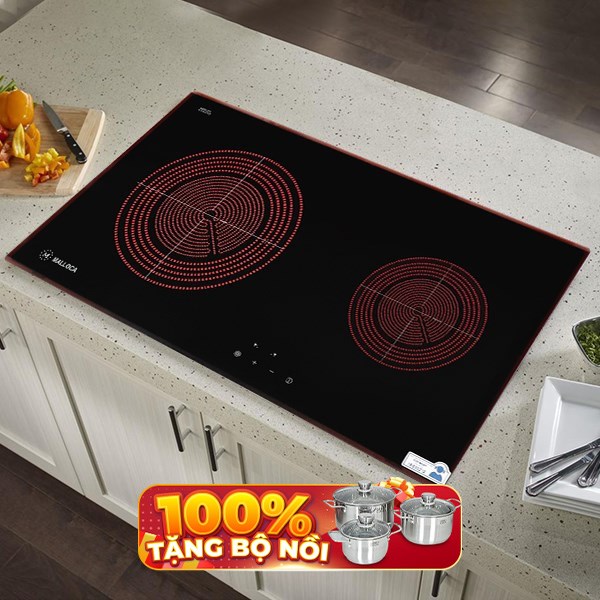 Bếp hồng ngoại đôi lắp âm Malloca MR 732