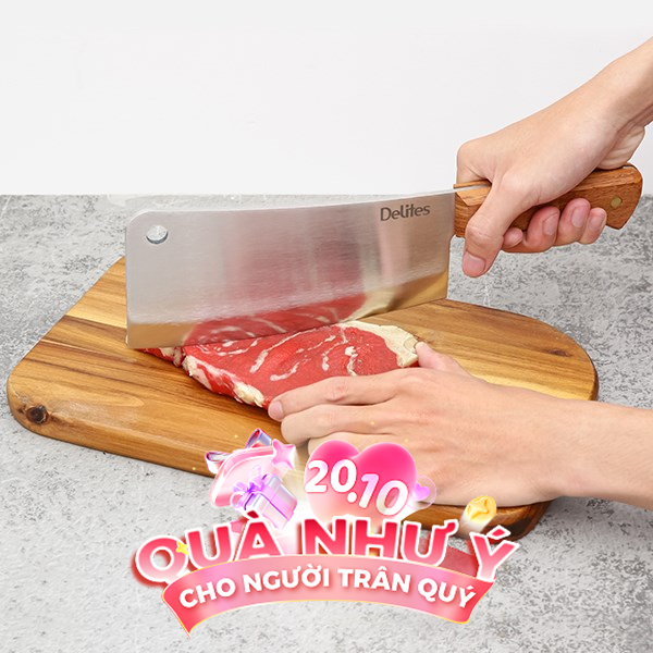 Dao chặt inox Delites CW-KF24