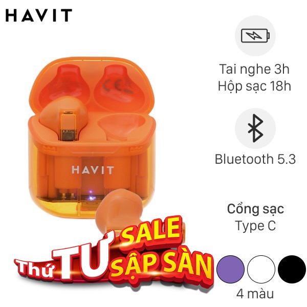 Tai nghe Bluetooth True Wireless Havit TW945