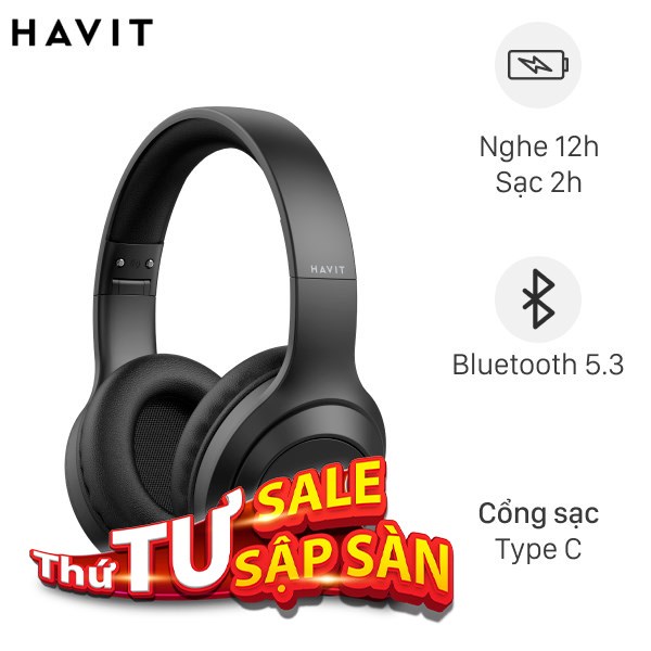 Tai nghe Chụp Tai Havit H661BT