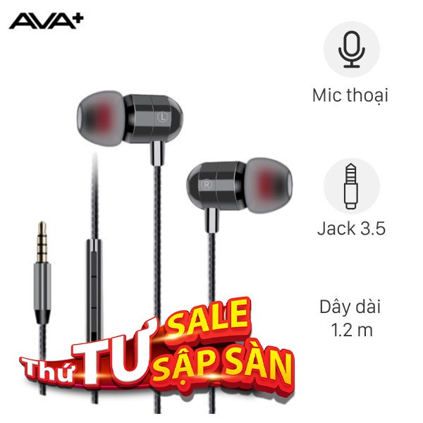 Tai nghe Có dây AVA  LiveBass S1018