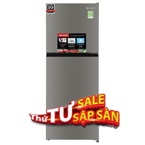Tủ lạnh Sharp Inverter 197 lít SJ-X215V-SL