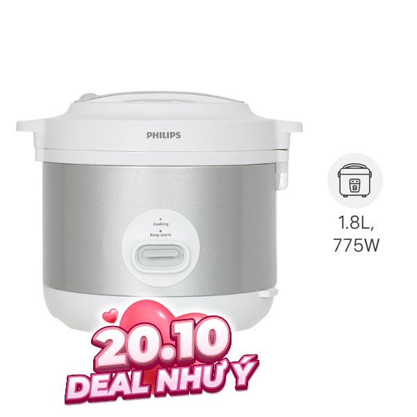 Nồi cơm nắp gài Philips 1.8 lít HD3008/30