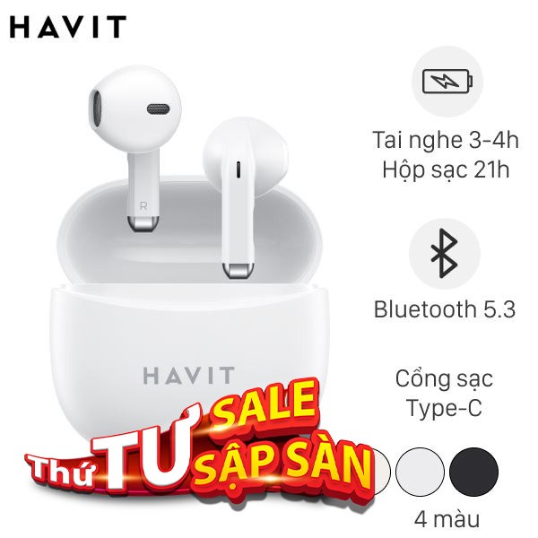 Tai nghe Bluetooth True Wireless Havit TW941