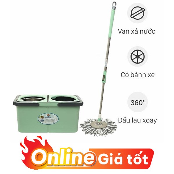 Bộ lau nhà tách nước bẩn Delites A10