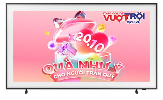 Smart Tivi Khung Tranh The Frame QLED Samsung AI 4K 65 inch QA65LS03F