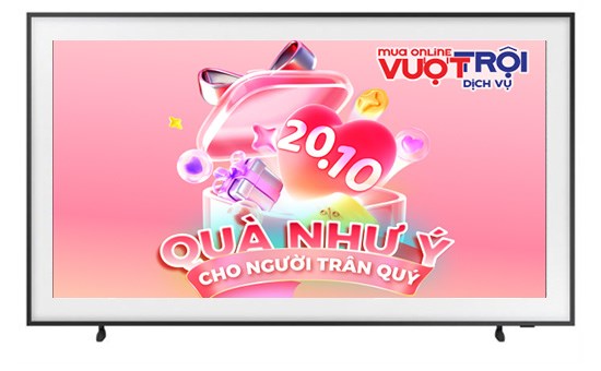 Smart Tivi Khung Tranh The Frame QLED Samsung AI 4K 55 inch QA55LS03F