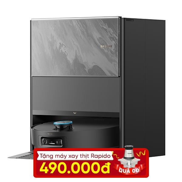 Robot hút bụi lau nhà Dreame Aqua 10 Pro Track - Đen