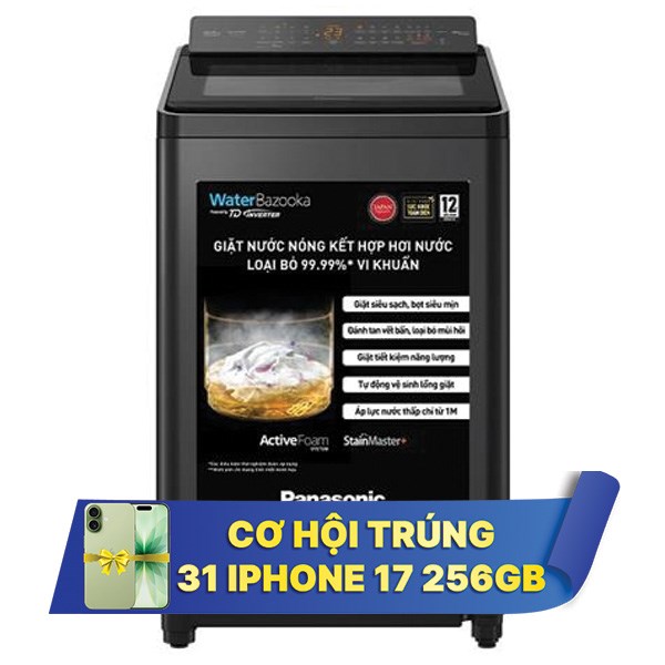 Máy giặt Panasonic Inverter 12.5 Kg NA-FD125V3BV