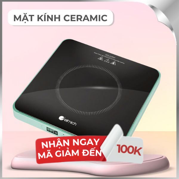 Bếp từ đơn Elmich ICE-3879AB 2100W
Mẫu mới