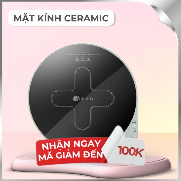 Bếp từ đơn Elmich ICE-8878PG 1800W
Mẫu mới