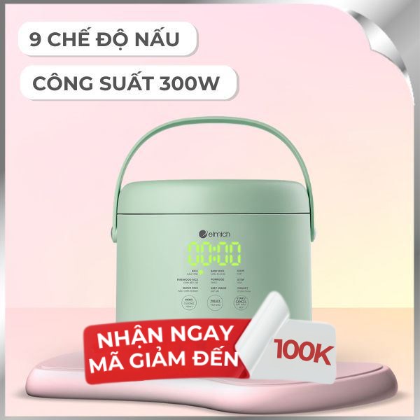 Nồi cơm điện Elmich 0.8 lít RCE-3915