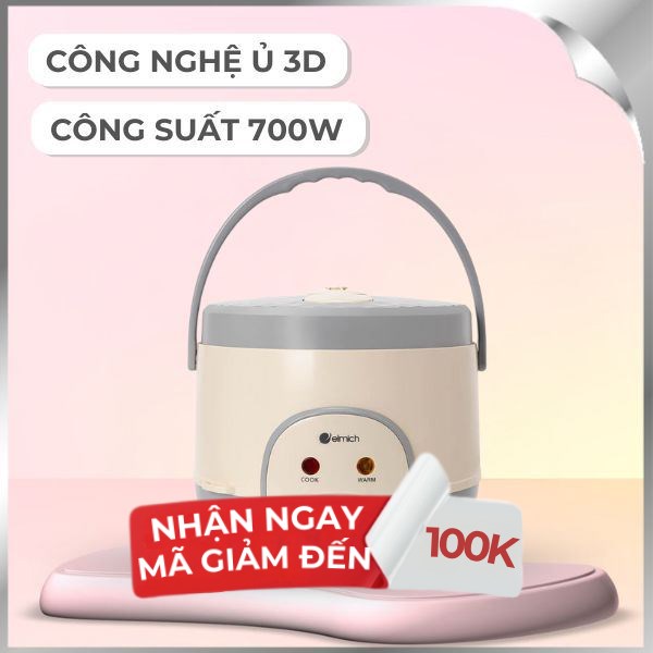 Nồi cơm nắp gài Elmich 1.8 lít RCE-9128
Mẫu mới