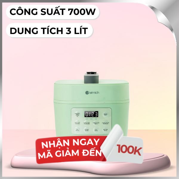 Nồi áp suất điện tử Elmich PCE-8573 3 lít