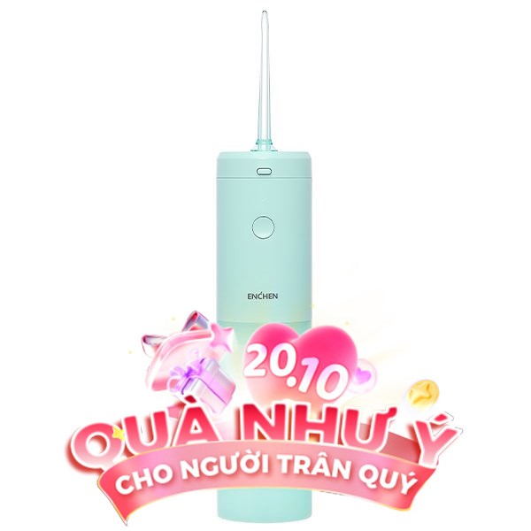 Máy tăm nước cầm tay Enchen Mint 3 - Xanh bạc hà