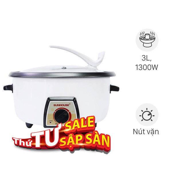 Nồi lẩu điện Sunhouse SHD 4521 3 lít