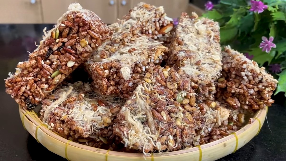 Thanh gạo lứt chà bông