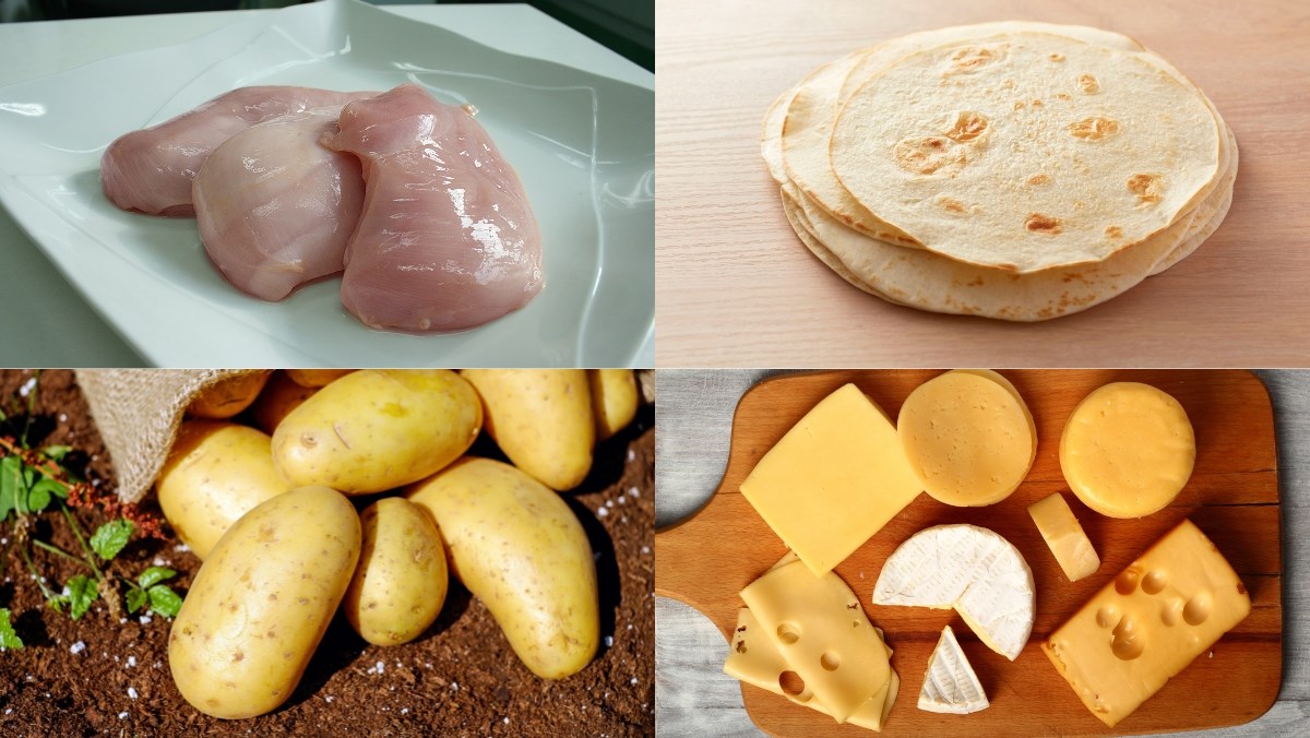 Nguyên liệu món ăn bánh tacos pháp