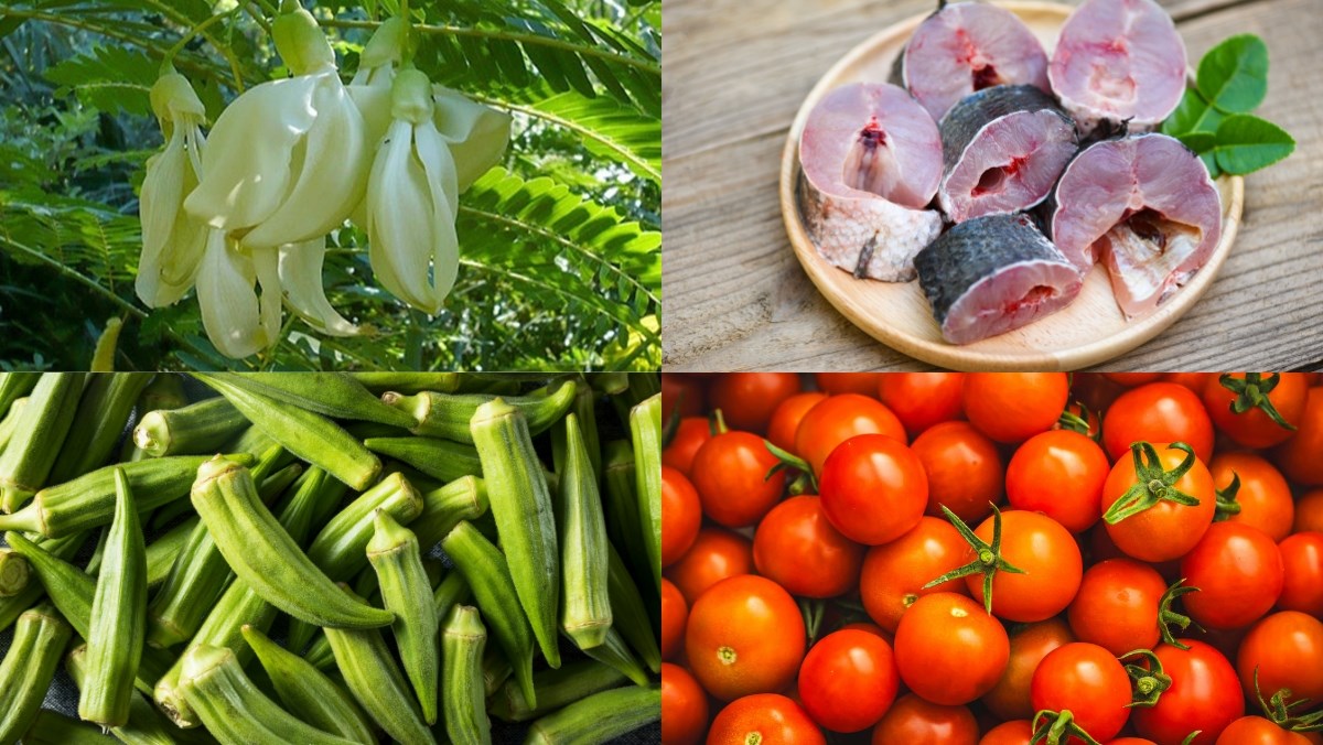 Nguyên liệu món ăn canh chua bông so đũa