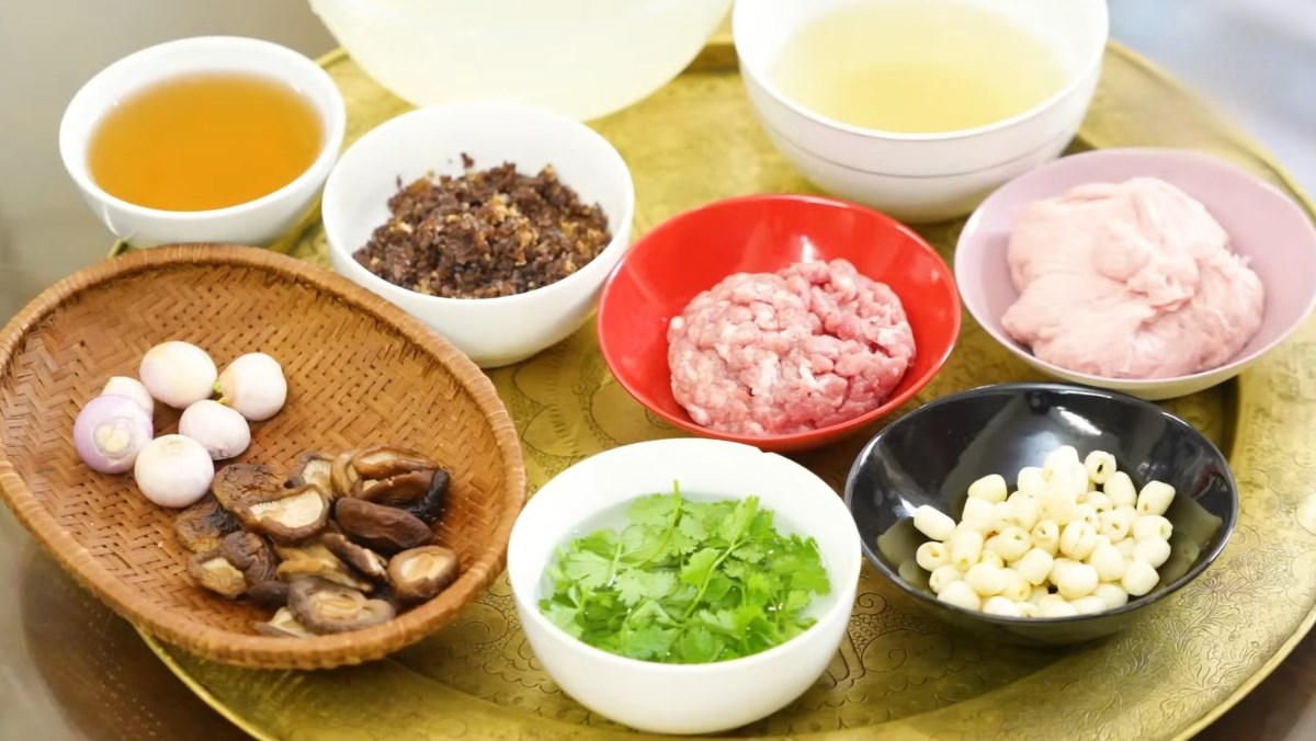 Nguyên liệu món ăn cách nấu canh mọc nấm hương