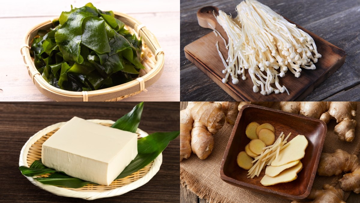 Nguyên liệu món ăn canh rong biển chay