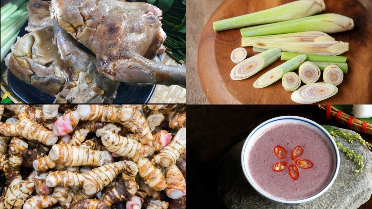 Nguyên liệu món ăn cầy hương hấp