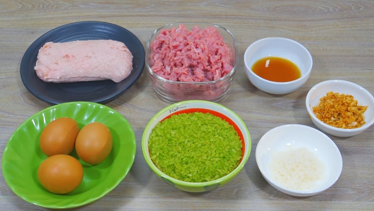 Nguyên liệu món ăn chả cốm bún đậu